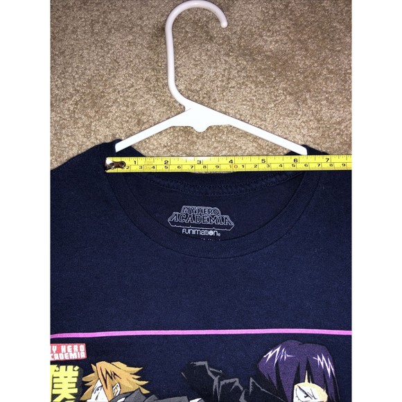 Men's T-Shirt My Hero Academia Funimation Navy Blue Cotton - Picture 9 of 10